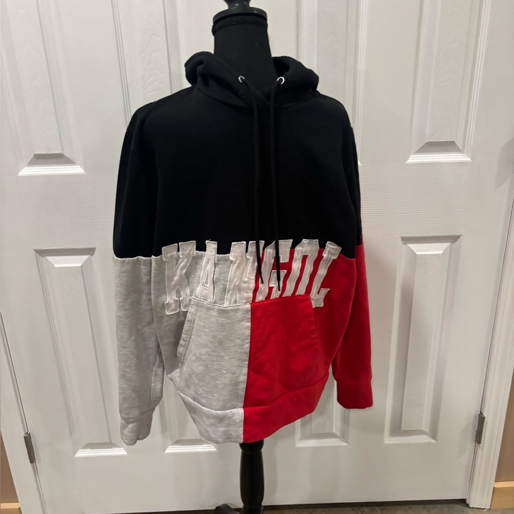 Kangol Men's Colorblock Hoodie - Black, Gray, Red